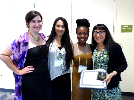 Professor Susan Avila with mentees Katherine Comstock, Olufunmilayo Alabi, and Denise Tirado