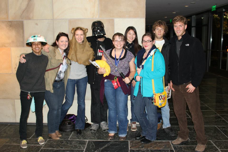 Students at Mondavi dressed as Star Wars