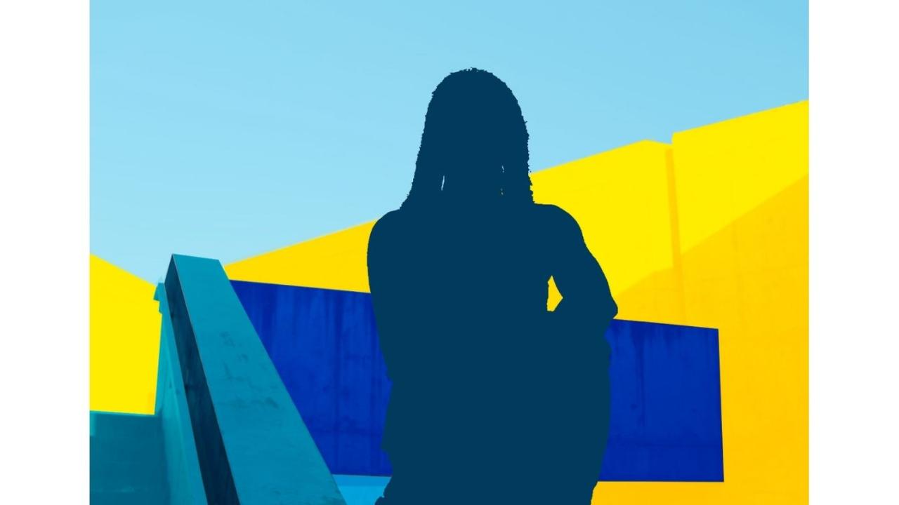 Poster image - young woman's silhouette at SSH building